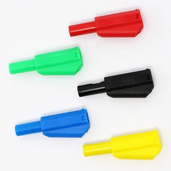 

20pcs Mixed colour 4mm Banana Male Fully Safety Insulated Stackable Shrouded Plug Solder Type DIY Connector