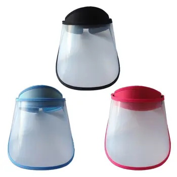 

Women Men Anti-Spitting Protective Hat Empty Top Transparent Mask Anti-Fog Anti-Virus Safety Adjustable Dustproof Cap