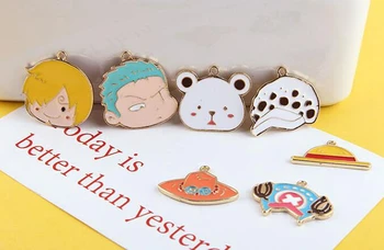 

30pcs Cartoon Anime One Piece Bracelet/Earrings Pendants DIY Jewelry Making Accessories