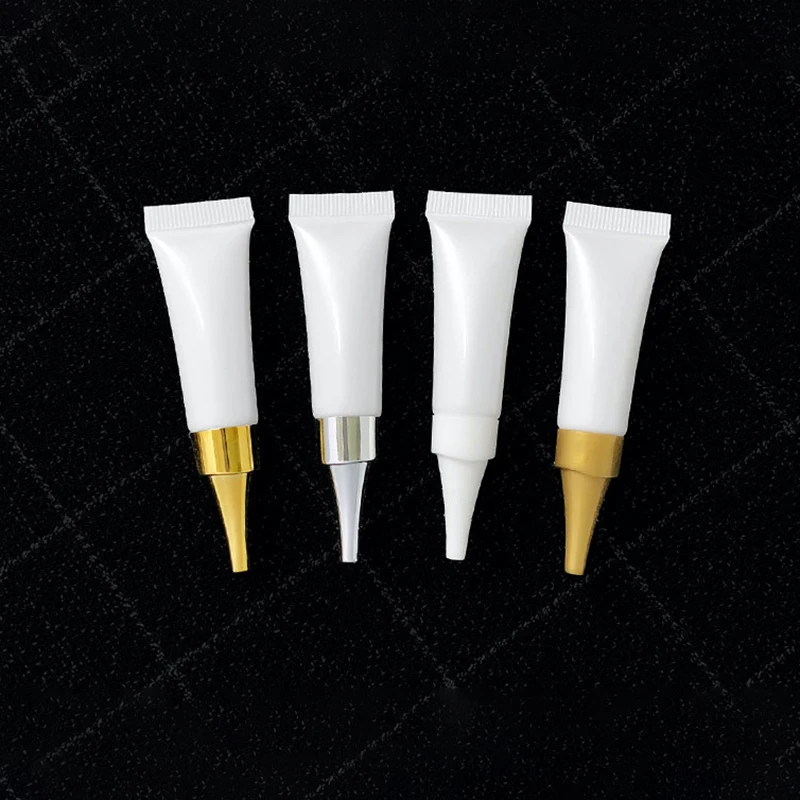 Пустой 5 мл белый флакон для косметических средств 5 г контейнер для крема для области вокруг глаз лосьон для ухода за кожей пластиковая Мягкая трубка многоразовая посылка