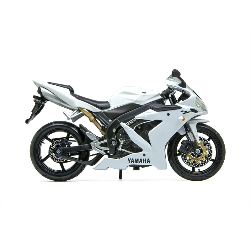 Модель мотоцикла Maisto YMH YZF R1 белого цвета, модель 1:12, модель металлического литья под давлением, миниатюрная гоночная игрушка для коллекции подарков