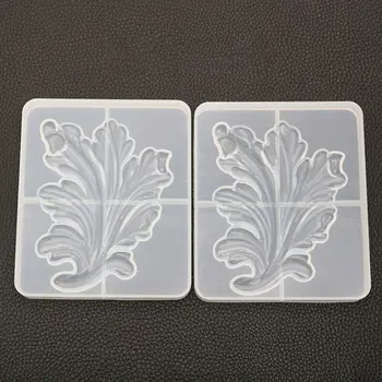 

Crystal Epoxy Glue Mold Pattern Leaf Decoration Mirror Silicone Mould DIY Handmade Crafts Making UV Resin Molds