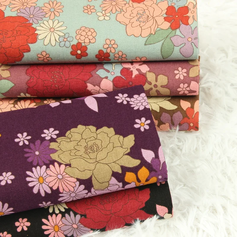 Полуярд утолщенная хлопковая ткань с реактивной печатью ручной работы швейное изделие для сумки платье Материал хлопок CR-95