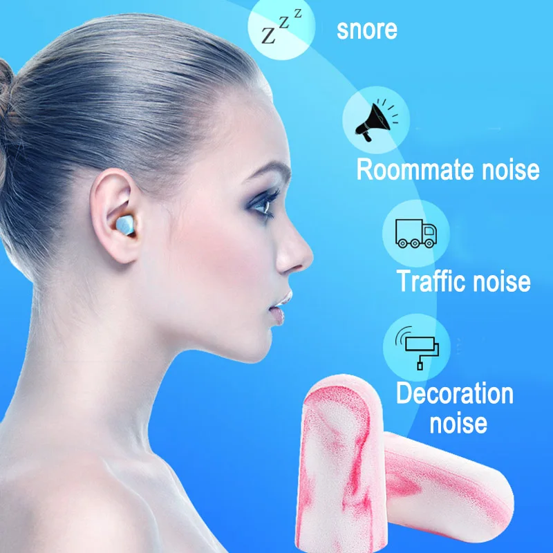 Foam Anti Noise Ear Plugs Soundproof Sleeping Protectors Ear Plugs for Safety Workplace SDFA88