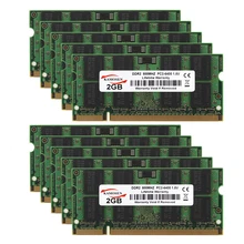 10 шт. набор DDR2 2GBX10 PC2-6400 800 МГц SODIMM Оперативная память памяти без кода коррекции ошибок оптом/в партии