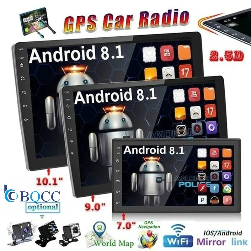 Автомобильный мультимедийный плеер на Android 8 1 с двойной стерео и GPS навигацией 10