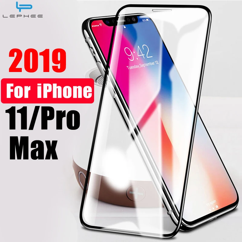 

Tempered Glass For iPhone 11 Pro Max 11Pro 2019 Glass For iPhone Xs Max Xr X S 6 6S 7 8 Plus 11 Full Cover Screen Protector Film