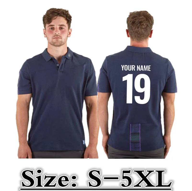 2019 2020 шотландская поло футболка для регби размер: S 5XL Print custom name number качество