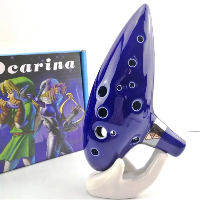 Популярная новая игра Zelda Magic ocarina of Time костюмы для косплея реквизит аксессуары забавные керамические флейты Рождественский подарок