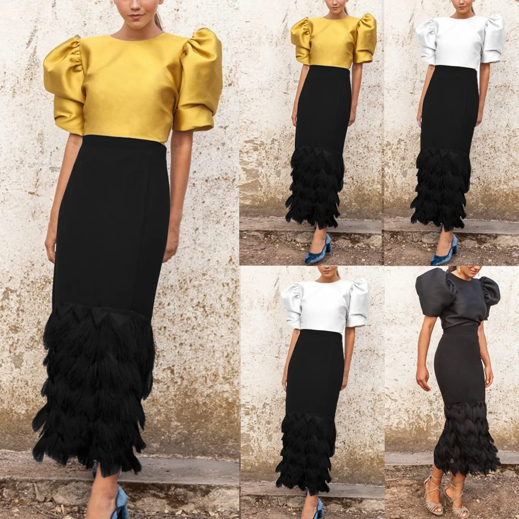 vestidos sukienki, сексуальное женское платье, с рукавами-фонариками, комплект из двух частей, ropa mujer robe hiver femme, зимнее платье