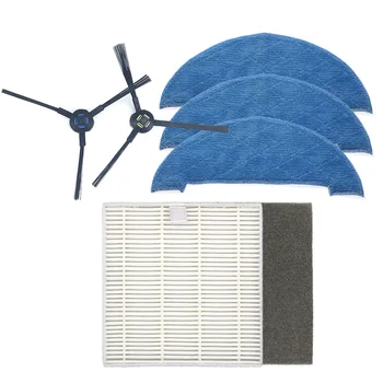 

6pcs/set side brush filter and mop cloths kit for Ilife V8 V8s X750 A7 X800 X785 V80 vacuum cleaner parts