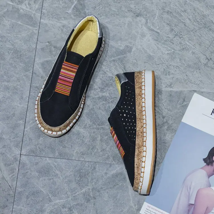 Puimentiua Sneakers Women Vulcanize Shoes Casual Breathable Shoes Female Soft Leather Flats Ladies Sneakers