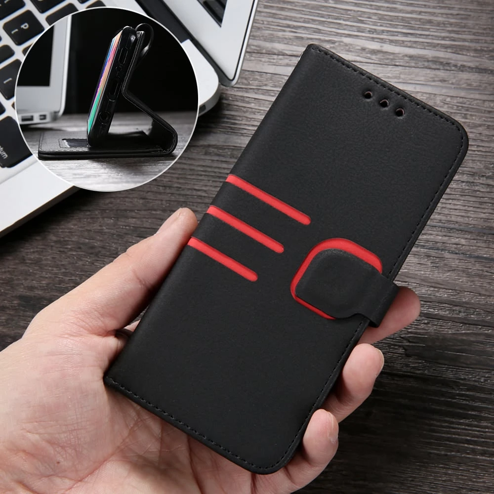 LAPOPNUT Wallet Case for Iphone 11 Pro Xs Max Xr X 7 8 Plus 6 6s 5 5s SE Slim Genuine Leather Flip Folio Cover Soft Card Holder