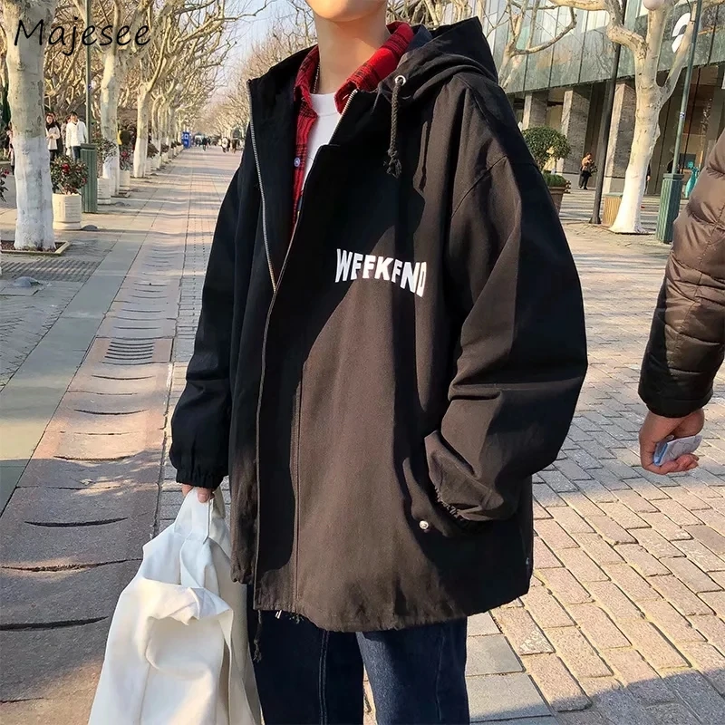 Men Jackets Ins Daily Outwear Letter Printed Trendy Leisure Mens Korean Style Harajuku Chic Loose Oversize Plus Size 3XL New Men Jackets Ins Daily Outwear Letter Printed Trendy Leisure Mens Korean Style Harajuku Chic Loose Oversize Plus Size 3XL New