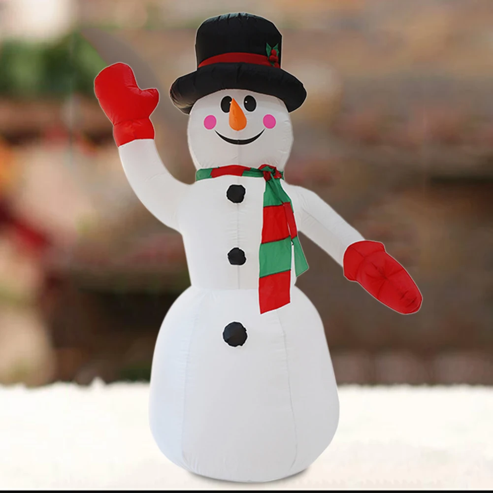 

2.4 M Figure Winter Toy Courtyard Kids Portable Inflatable Snowman Christmas Decoration Santa Claus Props Party Outdoor Home