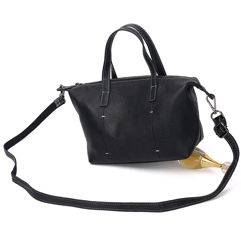 

2019 New Leather Women's Bag Simple Litchi Pattern Shoulder Slung Handbag Leather Leisure Women's Bag