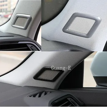 

For Audi Q3 F3 2018 2019 2020 Car Abs Chrome Stick a Column Audio Speak Window Windshield Side Lamp Hoods
