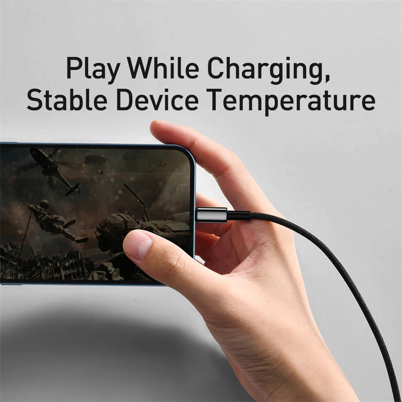 Baseus 2.4A USB Cable For iPhone 14 13 Pro Max XR Xs Cable Fast Charging Cable for iPhone 12 Charger USB Data Line — view 6