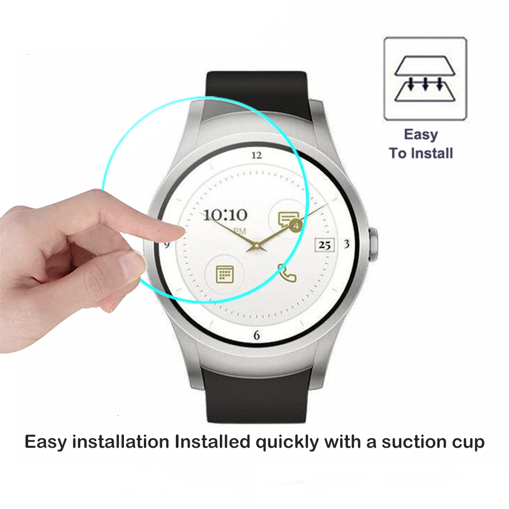 2 шт. в упаковке для Verizon Wear24 2.5D с уровнем твердости 9H закаленное Стекло 0,3 мм ультра-тонкий Экран протектор Smartwatch HD Стекло для Verizon одежда 24