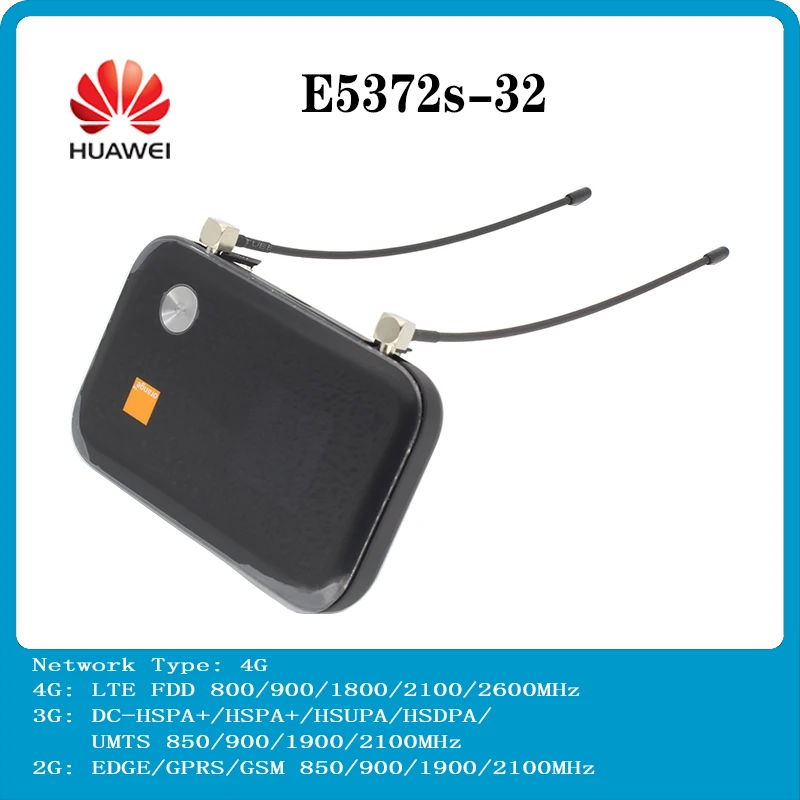 

HUAWEI E5372 E5372s-32 4G 150Mbps LTE MiFi Cat 4 USB MiFi Router with Antenna Mobile WiFi FDD-LTE Pocket Wifi Router PK E5577