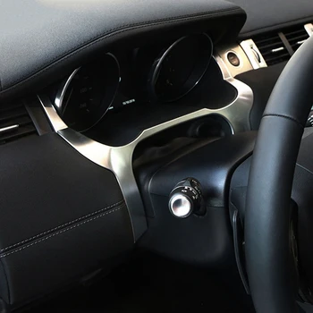 

Car Interior Front Dashboard Edge Cover Frame Trim ABS Chrome Accessories for LHD for Land Rover Range Rover Evoque 2012-2016