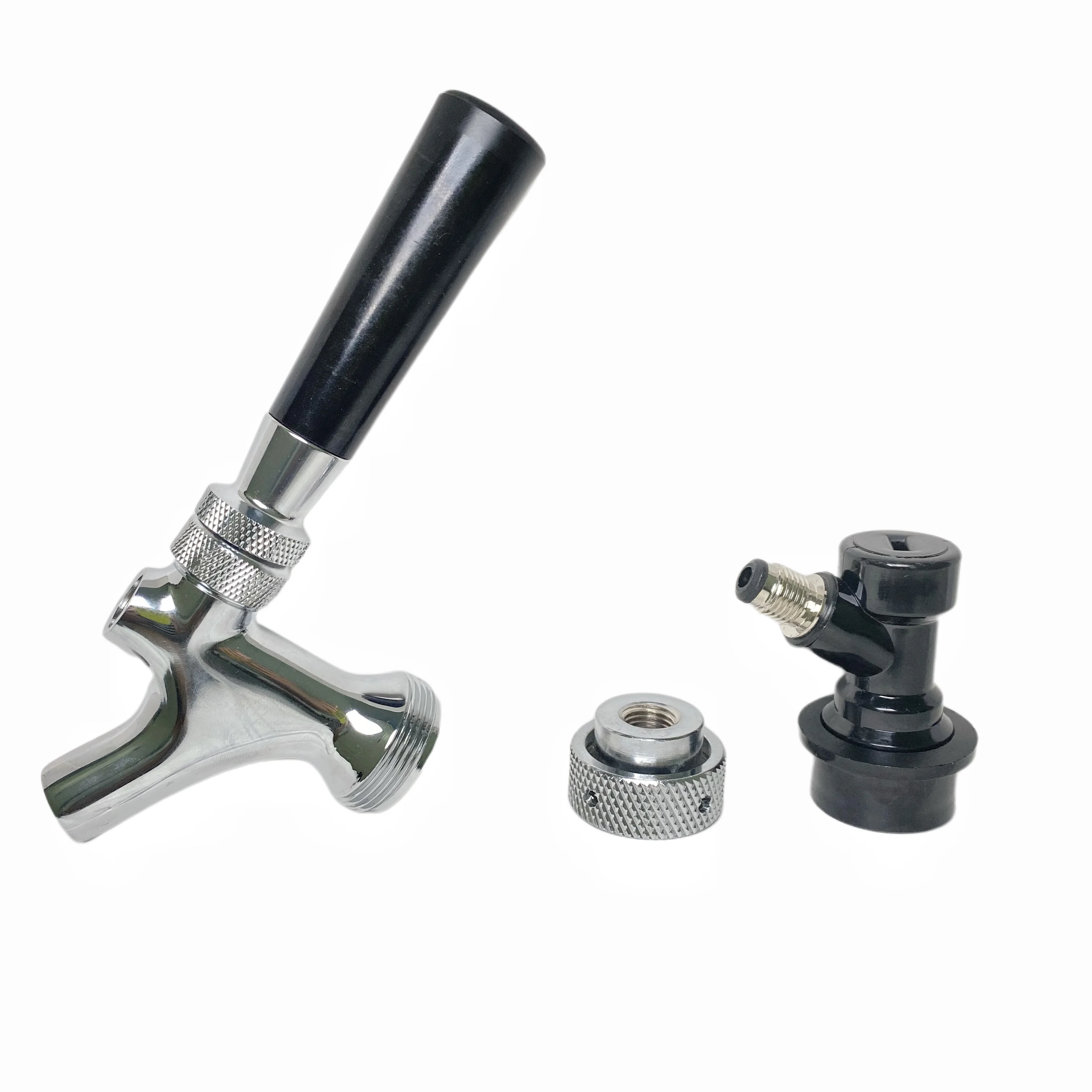 Craft Beer Tap with Liquid Ball Lock Quick Disconnect Assembly Chrome Beer Faucet Home Brewing Soda Kit beverage dispenser faucet brewing faucet