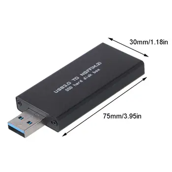 

External B Key M.2 NGFF SSD to USB 3.0 Adapter Enclosure Box for 2230 2242 SSD B85B