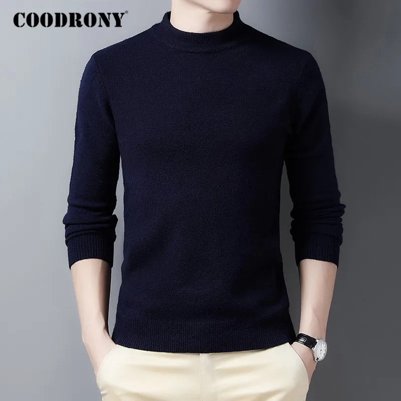 

COODRONY High Quality Soft Warm Autumn Winter Turtleneck Sweater Men Streetwear Tops Fashion Casual Cotton Pullover Jumper C1229