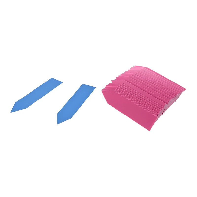 

Fashion-200 Pcs Plastic Plant Seed Labels Pot Marker Nursery Garden Stake Tags 10cm X 2cm (Pink&Blue)