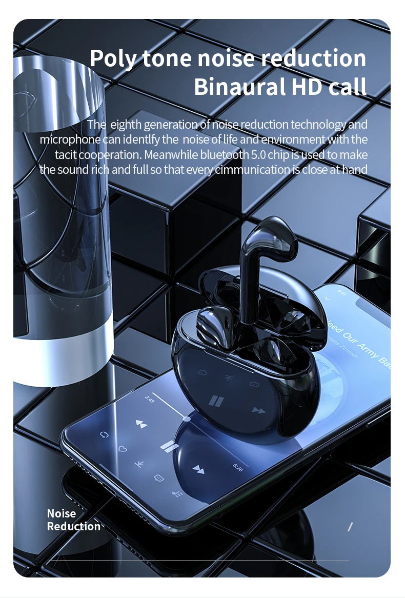 TWS A3 Bluetooth наушники спортивные водонепроницаемые наушники с шумоподавлением HIFI беспроводные наушники для xiaomi huawei iphone