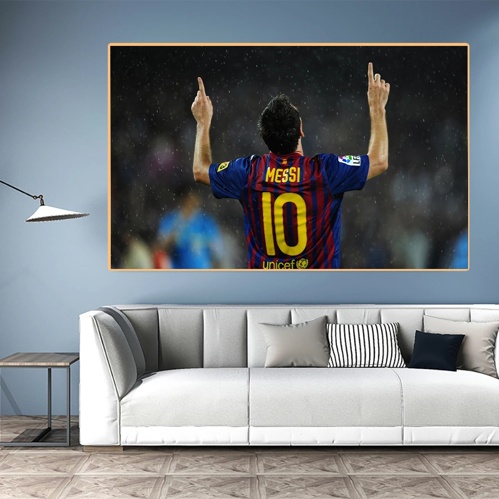 

Argentina Football Player Picture Lionel Messi Posters Canvas Picture Art Wall Painting Mural Art for Living Room Decor Cuadros