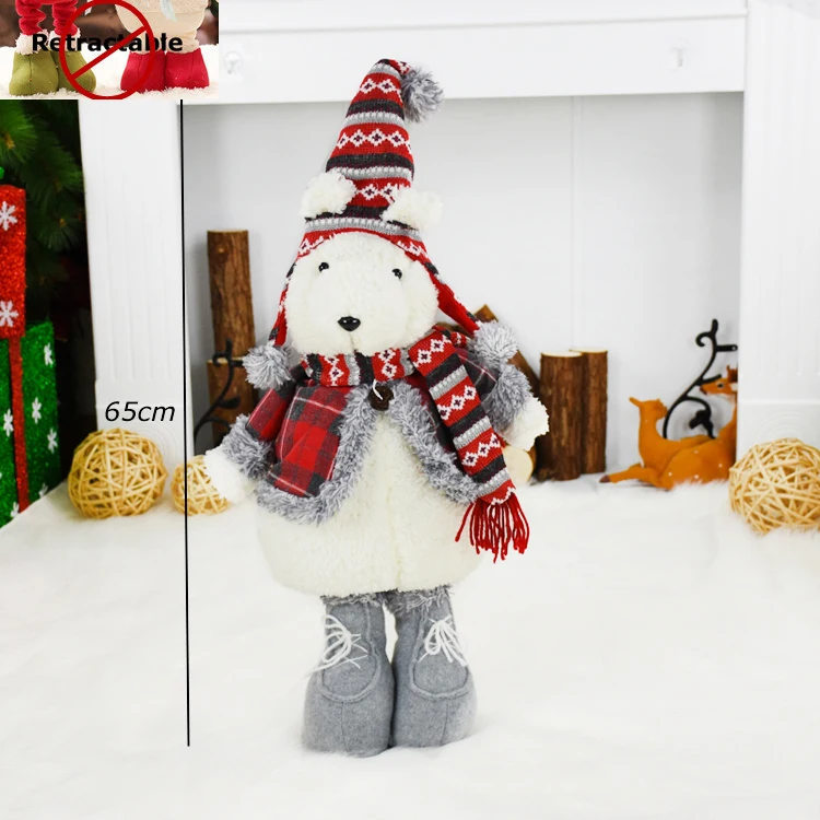 SDZS21401 Рождественская Кукла мышка, стоящая фигурка Navidad, большой медведь, игрушки, елочные украшения, подарок на год, Regalos De Navidad для дома - Цвет: SDZS21401