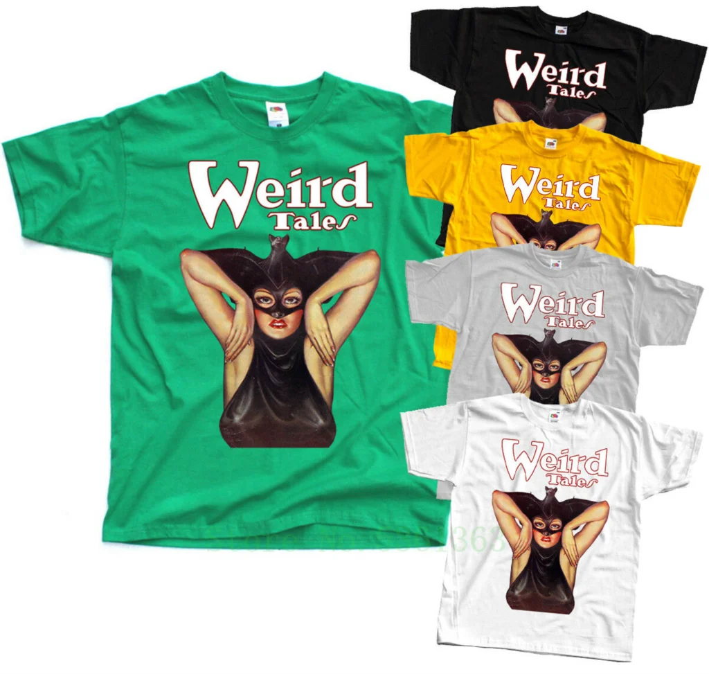 Weird Tales V1 movie poste t shirt t-shirt ALL SIZES S-5XL O-Neck BLACK WHITE Homme Comics Cotton men Lovely | Мужская одежда
