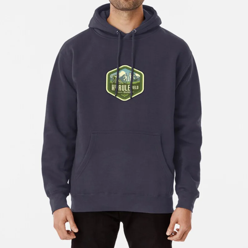 navy-hoodie Hyrule полевой национальный парк футболка zelda Дыхание Дикого мастера меч ссылка на прошлую небоскреб меч hyrule окарина - Цвет: navy-hoodie