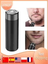 

Small Electric Razor For Men Portable Mini USB Rechargeable Safety Razors With Waterproof Compact Cordless Mustache Trimmer