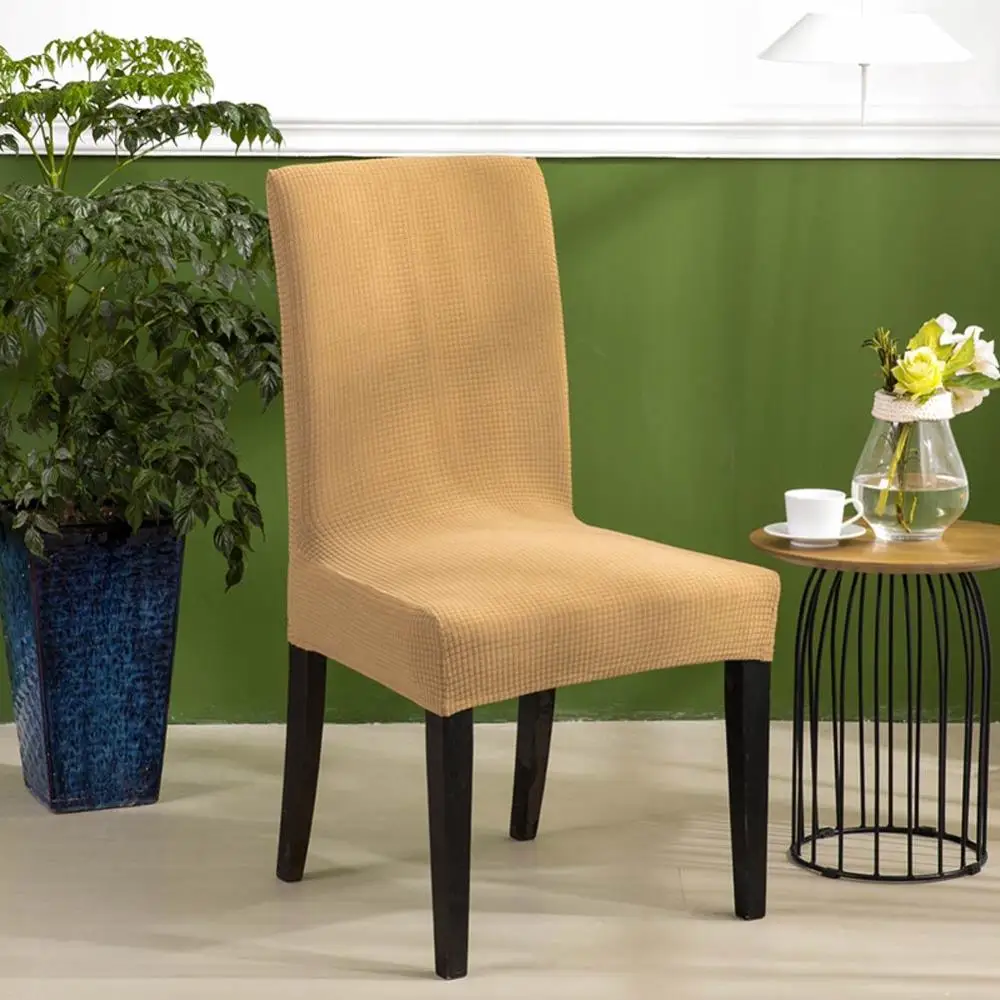 3D Water-proof Solid Quilted Chair Cover Slipcover Spandex/Polyester Fabric Stretch Elastic Protector Banquet | Дом и сад