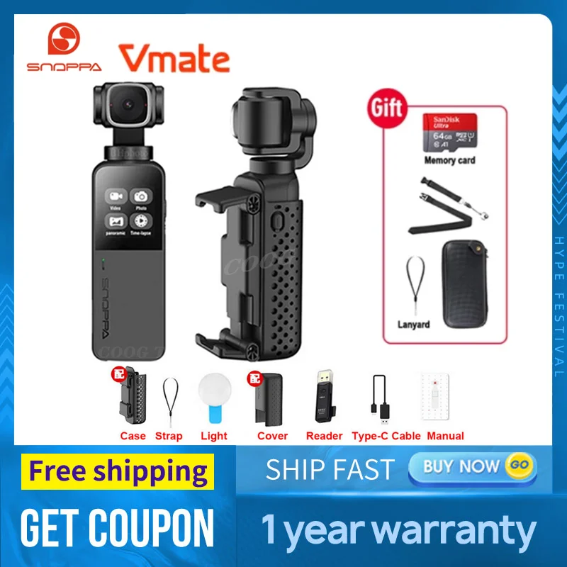 Snoppa Vmate Palm Sized Video Sports Action Camera 4k 3 Axis Handheld Gimbal Stabilizer Pk Gopro Hero 7 Yi 4k Dji Osmo Action Sports Action Video Camera Aliexpress