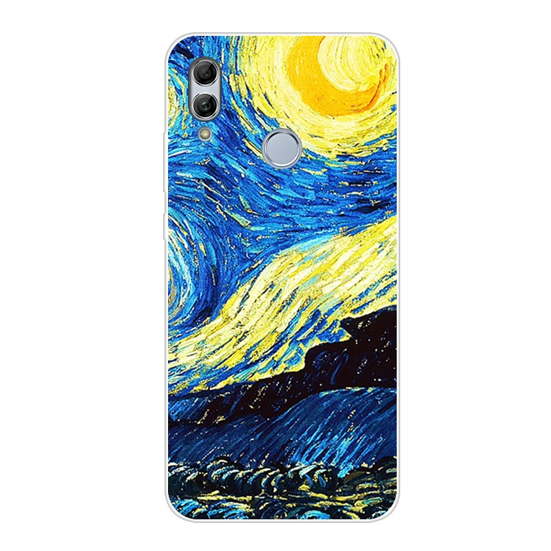 Хаки Для huawei Honor 10 Lite чехол мягкий силиконовый тонкий ТПУ задняя крышка для Fundas huawei P Smart /Honor 10 удобный телефонный футляр - Цвет: Хаки