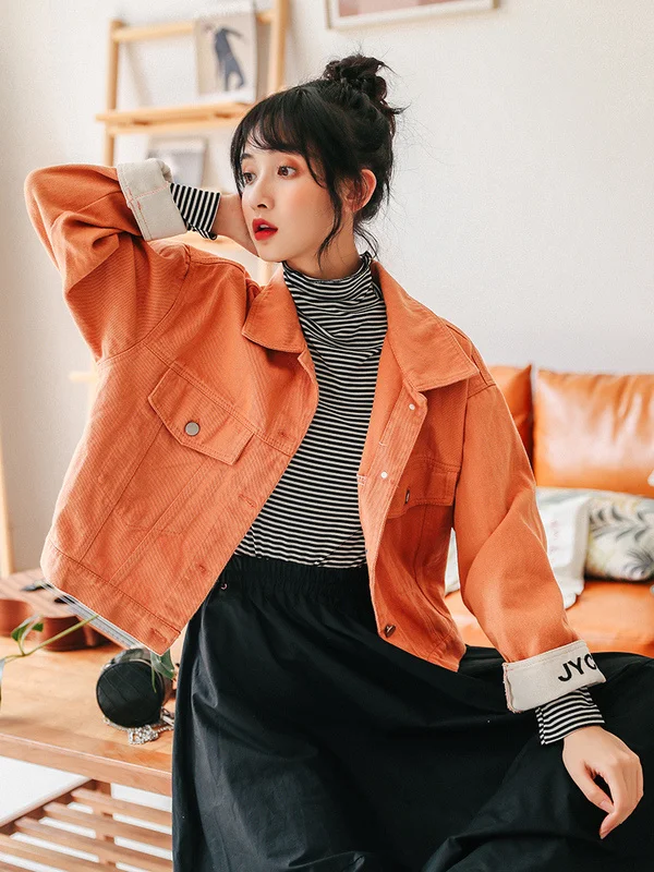 Осенне-зимняя свободная Милая Вышивка карамельных цветов | Женская одежда