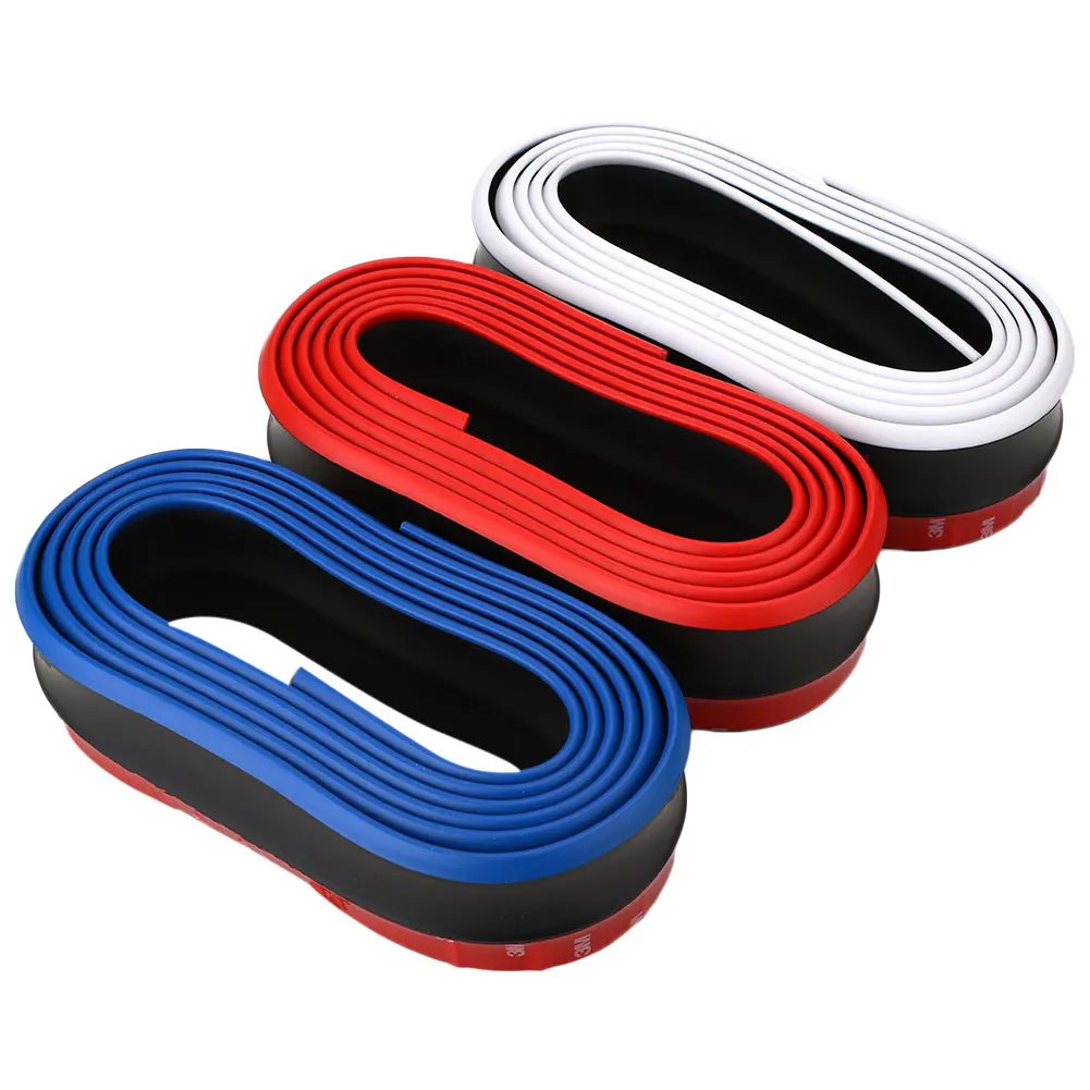 Car Vehicle Front Bumper Rubber Protector Lip Splitter Body Spoiler Universal