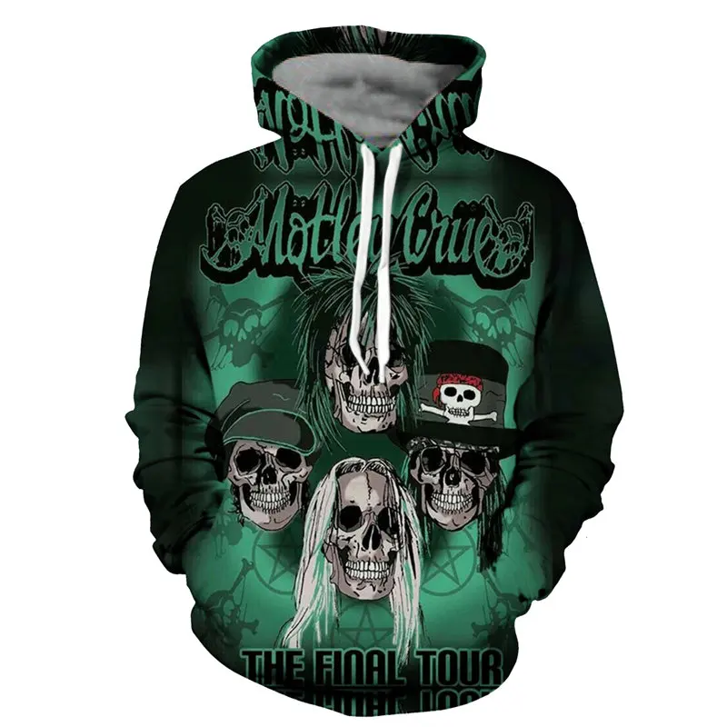 

For Men Motley Crue 3d print Slipknot Band hoodies men harajuku funny sweatshirts Unisex streetwear MC autumn Jacket clothes Top