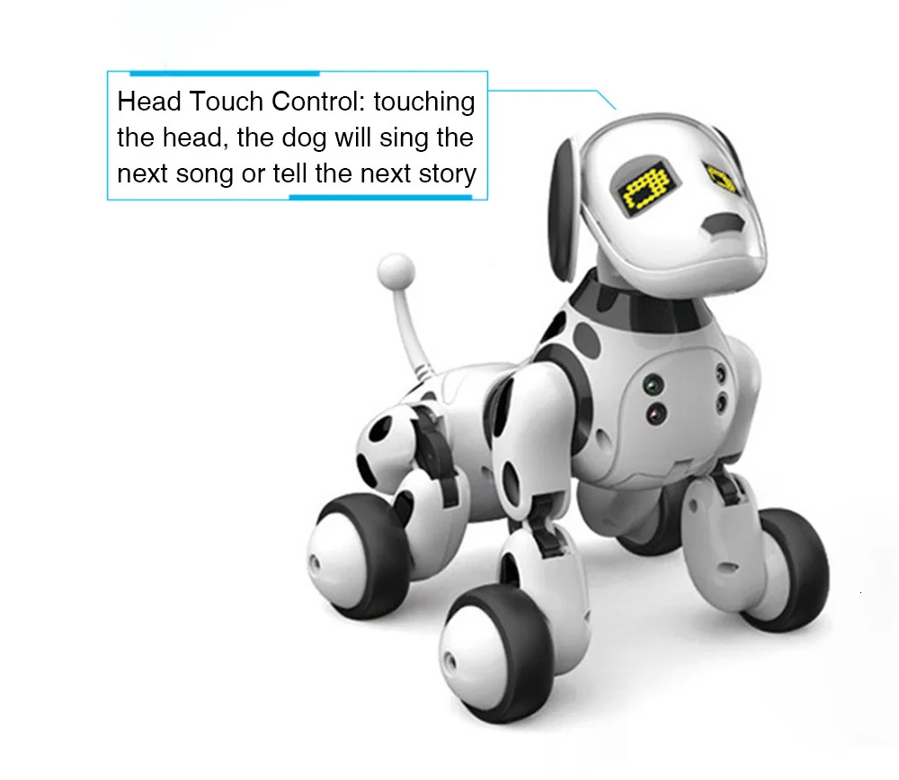 DIMEI 9007A умный робот собака 2,4G беспроводной пульт дистанционного управления детская игрушка умный говорящий робот собака игрушка электронный питомец подарок на день рождения