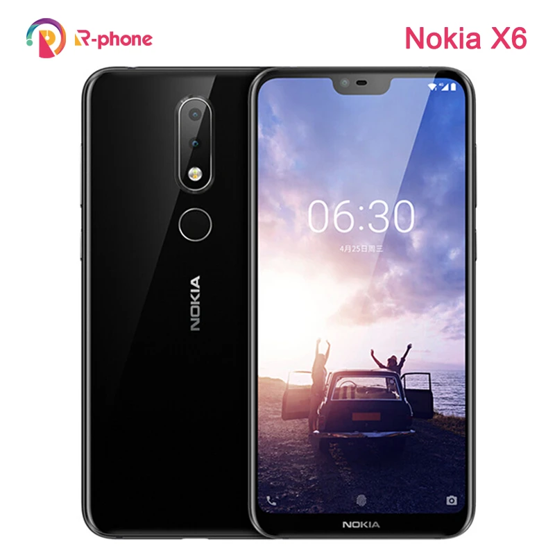 Nokia 6.1 Plus X6 Refurbished Mobile Phone Dual Sim LTE 4G X6 5.8'' 16MP 4GRAM Android Smartphone Original Unlocked refurbished iphone