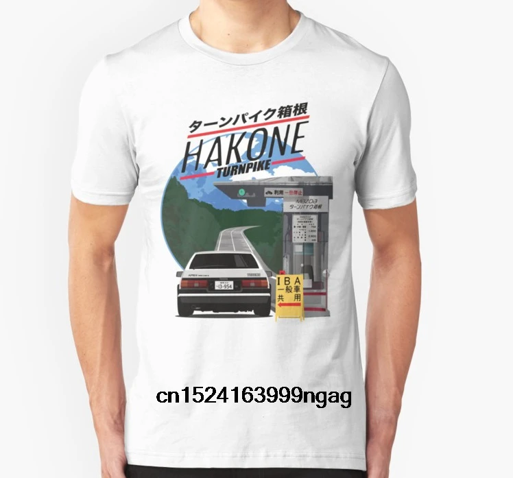 Модная крутая Мужская футболка женская забавная Hakone Toyota AE86 Trueno индивидуальная