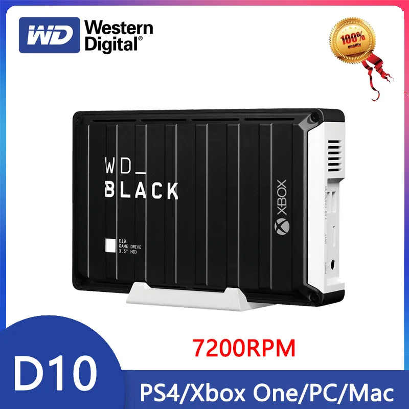 Western Digital Wd Black D10 External Desktop Game Drive 8tb 12tb  Compatible With Ps4/xbox One/pc/mac Usb 3.2 Gen 1 7200rpm Hdd - Portable  Hard Drives - AliExpress