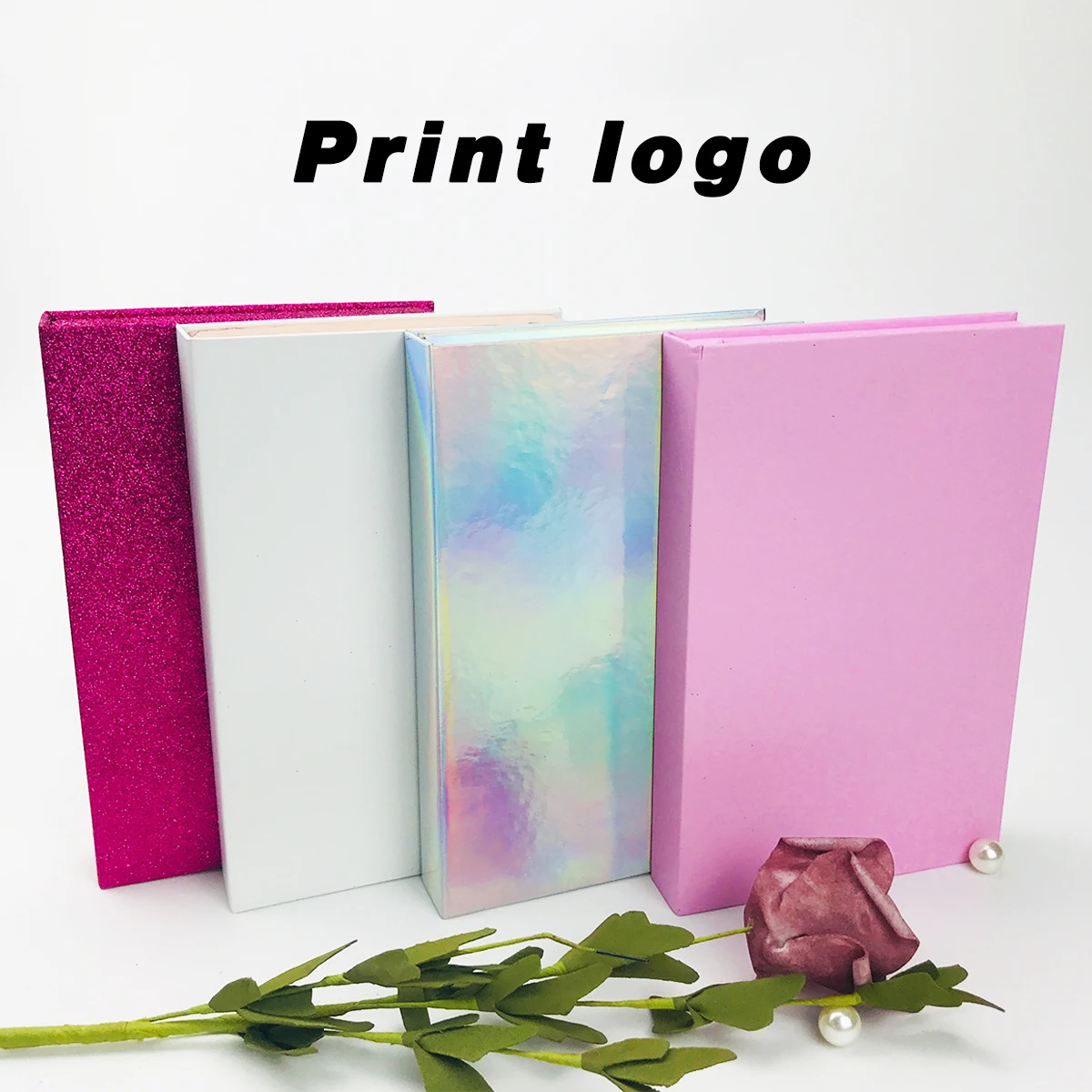 FOXYFOX Print Logo Eyelash Packaging Wholesale Multiple pairs of eyelashes With Trays Bulk 25mm Mink Lashes packaging Box Makeup 4