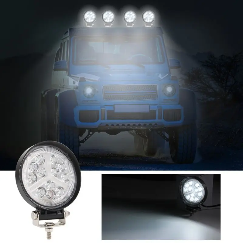 

4 Inch 168W LED Work Light Bar 2/3 Wire Round Square Spot Flood Beam Offroad Car Truck Fog Lamp Spotlight Driving Headlight
