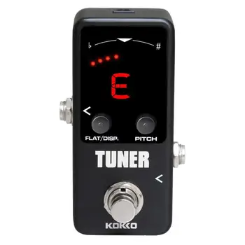 

Bass Guitar Mini Tuner Pedal High Precision Large LED Display Screen With Down-regulation Function Dual Modes Guitar Tuners