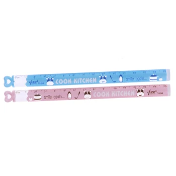 

2 PCS/Lot Love Mini Ruler Learning A Good Helper 15 Cm Children's Favorite Cartoon Straight Ruler Study Measure Stationery