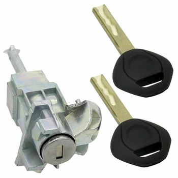 

Left Driver Door Lock Cylinder Barrel Assembly 2 Keys for BMW E46 3 SERIES 325